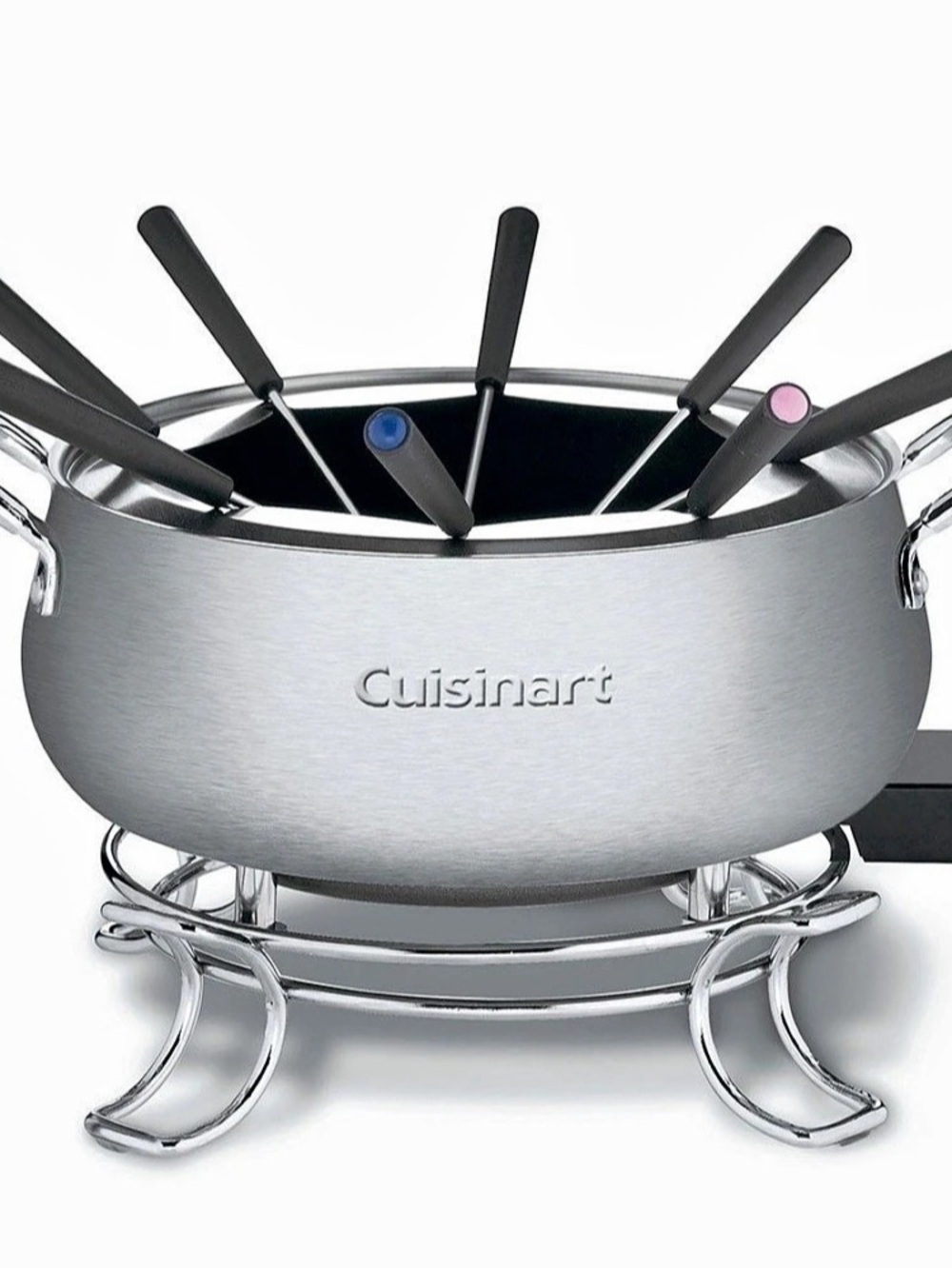 Cuisinart Electric Fondue Set CFO-3SS Silver & Black used once